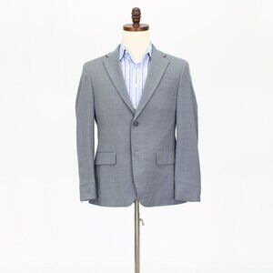 Tommy Hilfiger 38S Gray Solid 2-Button Sport Coat Blazer Jacket T734